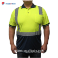 Garantierte Qualität Hallo Vis Reflektierende Polo-Shirts Zwei Tone Langarm Sicherheits Männer High Visibility Shirt mit Stifttasche